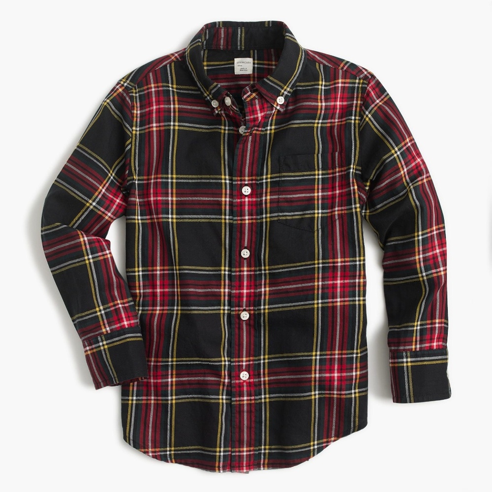 Crewcuts Secret Wash shirt in Stewart plaid